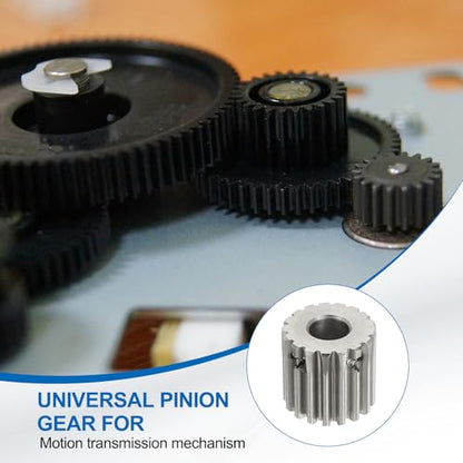 uxcell 1 Mod 17T Spur Gear 8mm Bore, 304 Stainless Steel Pinion Gear - size: 1 Mod 17T, 8mm