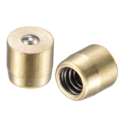 uxcell Brass Push Button Grease Oil Cup 6x6mm Ball Oiler for Lubrication System 10Pcs - size: 6x6mm