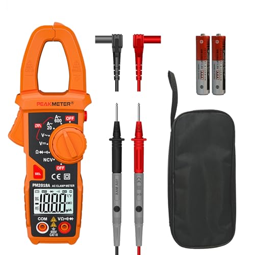 Clamp Meter Auto-Ranging Multimeter AC Current 600 A, AC/DC Voltage