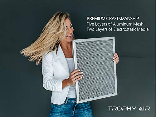 Washable Electrostatic HVAC Furnace Air Filter, Lasts a Lifetime, 6 Stage Permanent Air Filter, Healthier Home or Office, Made in The USA - Increases Airflow (16x16x1) - size: 16 in x 16 in x 1 in