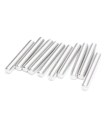 M8 x 50mm，304 Stainless Steel Full Threaded Rod, Right Hand Thread (10Pieces) - size: m8x50(10pcs)