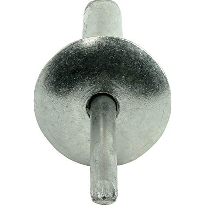 Fastenere Large Flange Pop Rivets - 3/16" x 1" (25 Pack) Heavy Duty, Stainless Steel Blind Rivets, Open End 6-16 Grip Range .876" - 1.00", Corrosion Resistant, High Tensile & Shear Strength - size: 3/16" x 1" (6-16) (25 Pack)