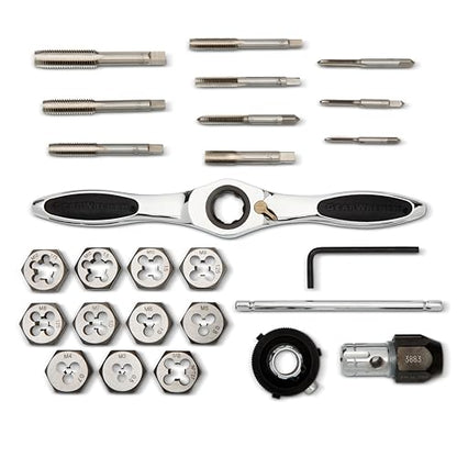 GEARWRENCH 27 Piece Metric Ratcheting Tap & Die Set | 82814 - style: 27 Piece MM