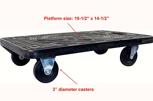 MaxWorks 80854 Furniture Movers Dolly with Wheels - 200 lb. Capacity (Pack of 2) - size: Standard (Pack of 2)