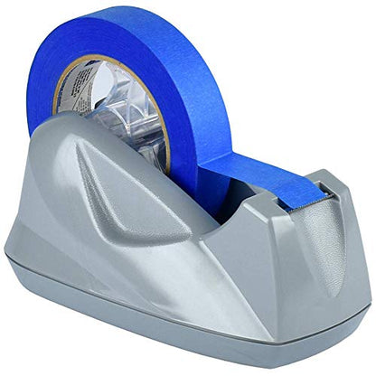 Acrimet Desktop Tape Dispenser Jumbo Size, Non-Skid Base, Plastic, Silver