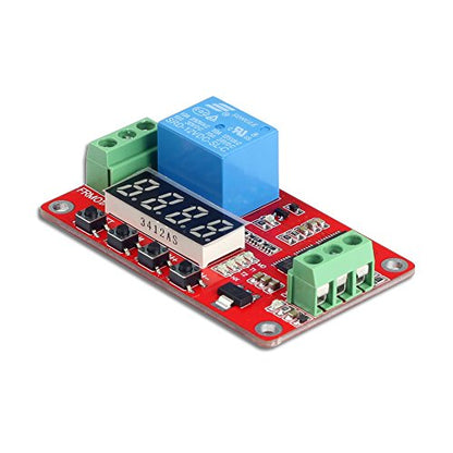 UCTRONICS DC 12V Programmable Multifunction Time Delay Relay Module, On Delay and Off Delay 0.1s to 270h Timer with Segment LEDs Display for Smart Home, Automatic Control - size: 5V/12V/24V, No Case