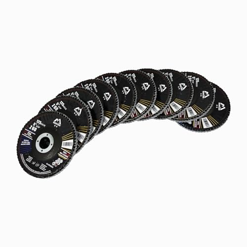 Merryland 10 Pack 60 Grit Flap Disc 5 inch Metal T29 Flap Wheel - style: Z60 10PCS
