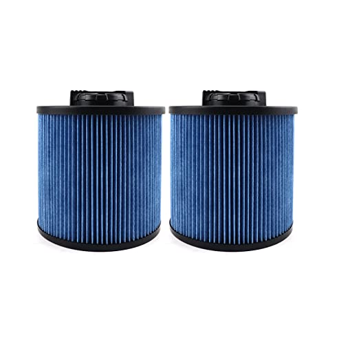 2 Pack DXVC6912 Fine Dust Filter Fit for DeWalt 6-16 Gallon Wet/Dry Vacuum - size: 2 PACK DXVC6912