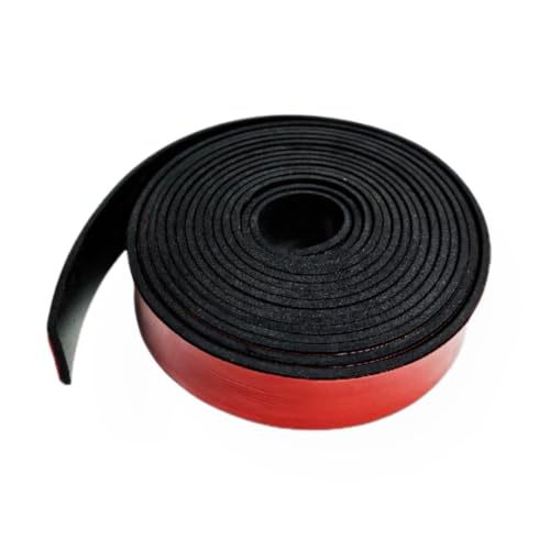 Black Adhesive Solid Rubber Strips Self Stick Neoprene Rubber Rolls Sheets - size: 1/16"Thick*1"W*120"L