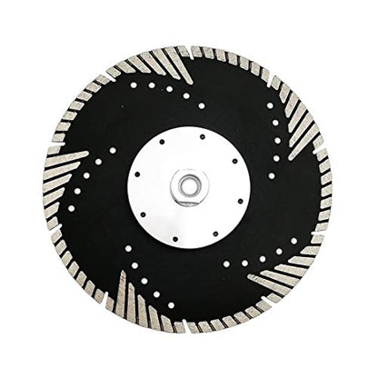 SHDIATOOL Diamond Turbo Blade Dia 9 Inch with Slant Protection Teeth Cutting Stone Granite Marble Concrete Brick with 5/8-11 Thread - size: 230mm(5/8-11 Thread)