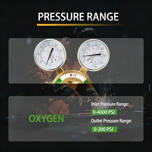CDL LX95 Extra Heavy Duty Oxygen Regulator CGA540,Forged Brass - size: Extra Heavy Duty, style: Oxygen