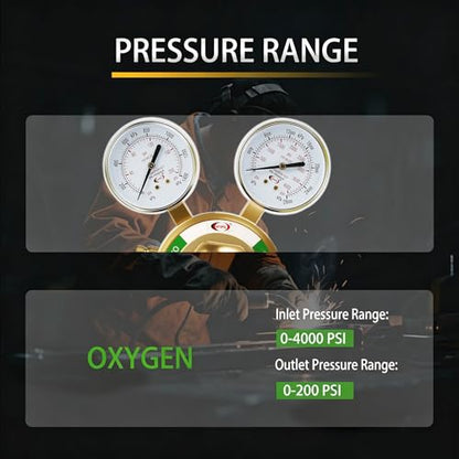 CDL LX95 Extra Heavy Duty Oxygen Regulator CGA540,Forged Brass - size: Extra Heavy Duty, style: Oxygen