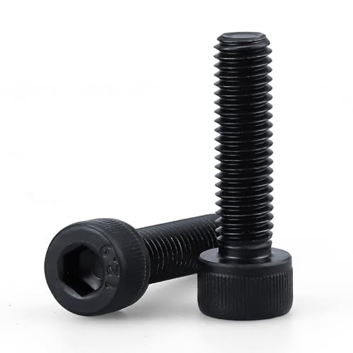 3/8-16 x 1 Socket Head Cap Screws Bolts, 12.9 Grade Alloy Steel, Black Oxide Finish, Allen Hex Drive, Full Thread, 10 PCS - size: 3/8-16 x 1"
