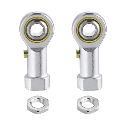 2Pcs PHSB3 Rod End Bearing 3/16 Inch Bore Pre-Lubricated #10-32 Female Thread Left Hand Heim Joint with Jam Nuts - size: 3/16, style: Left Hand