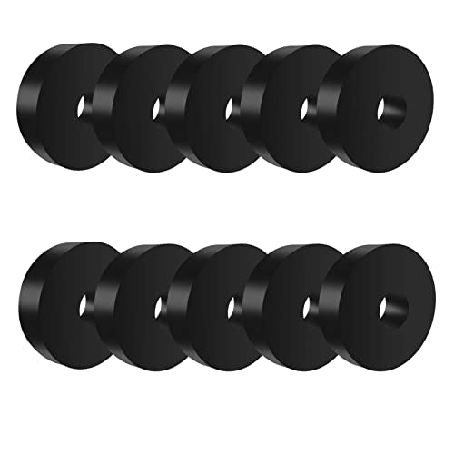 Masmoc 10 Pcs Isolation Pads - Rubber Washers 1.5 Inch OD 0.5 Inch ID 0.4 Inch Thick - Mechanical Vibration Damping Anti Vibration Isolator Washer - size: 1.5" OD,10PCS