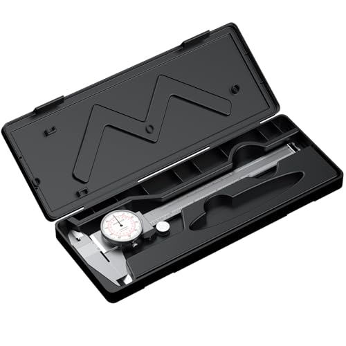 HDLNKAK Dial Caliper 0-6"/150mm Dual Reading Scale Inch/Metric - color: Red