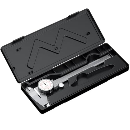 HDLNKAK Dial Caliper 0-6"/150mm Dual Reading Scale Inch/Metric - color: Red