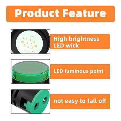 GASHER 10PCS 110V 20mA Energy Saving Indicator Light Red Green - color: Red&Blue