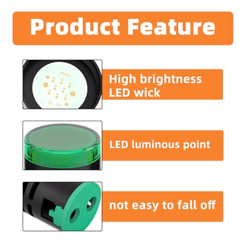 GASHER 10PCS 110V 20mA Energy Saving Indicator Light Green - color: Green