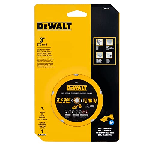 DEWALT Cut Off Wheel, 3", with Fine Finish, Ultra Sharp Carbide (DW8530)