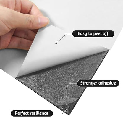 Adhesive Foam Padding Roll Closed Cell Sponge Neoprene Insulation Board Foam Sheet Pad with Sticky Back for Anti Vibration, Anti-Slip, DIY Crafts, Gaskets, Cosplay, Costume(12x118x1/16 inch) - color: Black, size: 12x118x1/16 inch