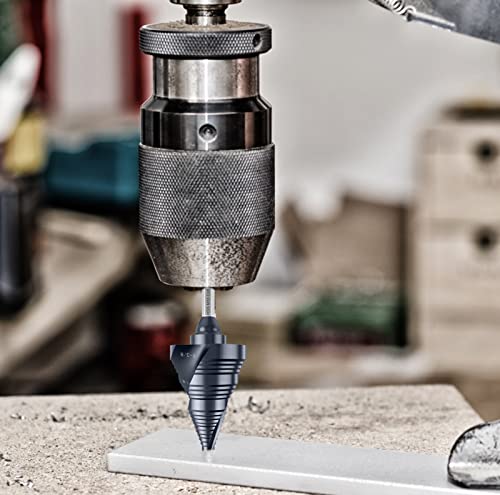 1/4"-1-3/8" Double Sprial Flute M35 Cobalt Step Drill Bit - size: 1/4"-1-3/8"(2 Flute)