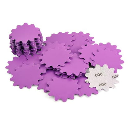 MAXMAN 2"Sanding Discs, 600 Grit Flex Edge Sandpaper, for Drill/Bowl Sander - style: 600 Grit