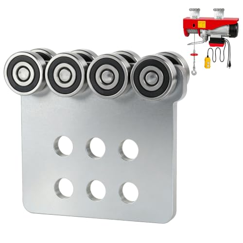 8 Wheel Trolley Assembly Rollers.Eight Bearing Trolley Assembly.The top of the Trolley has Room for Set Screws, Allowing the use of a 1-5/8" high Strut Channel - style: C-8Wheel Trolley 1pcs