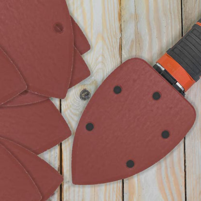 60 Pcs 2000 Grit Mouse Detail Sander Sandpaper, Aluminum Oxide Mouse Sander Pads 5 Hole Palm Sander Pads Sanding Sheets for 140mm Mouse Sander - size: 2000 Grit