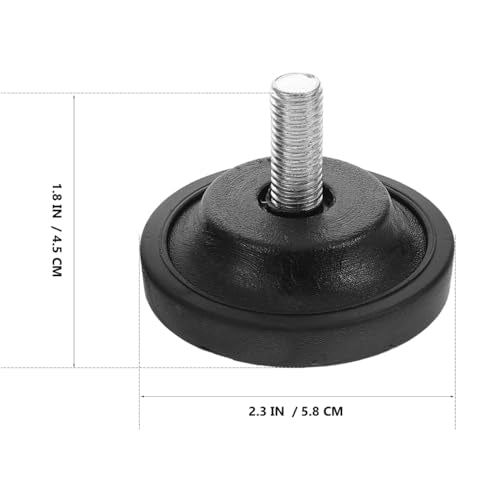 Furniture Leveling Feet Adjustable Anti-Slip Pads M8 M10 Screw-in for Treadmill Exercise Bike Sofa Table Chair Cabinet Stability and Noise Reduction 2 Pack