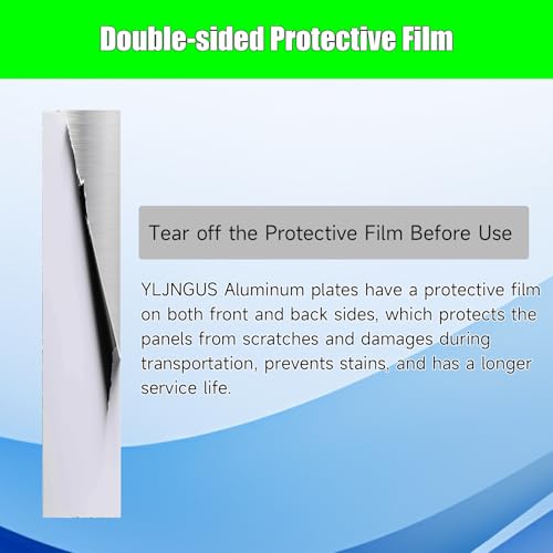 2PCS Aluminum Flat Bar - 1/2"(12mm) x 2" Square Aluminum Bar Stock 12" Long 6061 Aluminum Bar Metal Sheet Plate with Protective Film for Crafting lndustry - size: 12x2x1/2 inch