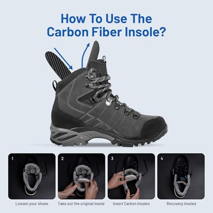 Carbon Fiber Insole 1 Piece, FAKILO Carbon Fiber Foot Plate Shoes Insert for Women Men, Rigid Support for Hallux Rigidus, Turf Toe, Foot Fractures, Mortons Toe - 233mm - size: 233mm - Women's Size 7-7.5, Men's 6-6.5