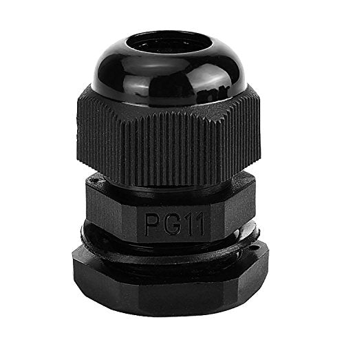 eBoot Plastic Waterproof Adjustable 3.5-13mm Cable Glands Joints, PG7, PG9, PG11, PG13.5, PG16, Pack of 20