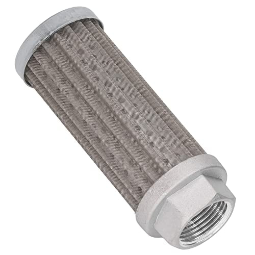 Oil Suction Strainer Filter Cartridge, 80x100x180μm Hydraulic Fuel Suction Valve Strainer Oil Filter Cartridge Metal Mesh Tube Connection Fuel Suction Filter for Automobile,