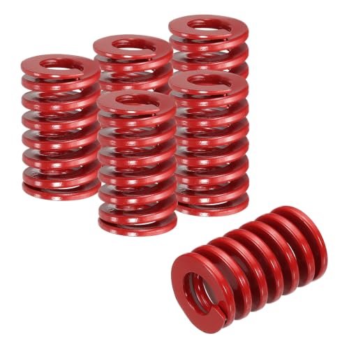 HARFINGTON 6pcs Die Spring 3/4" OD x 1.25" Free Length SMH4005, Red - size: 3/4" OD x 1.25" Free Length
