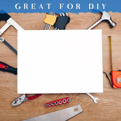 Frienda 2 Pcs 1/4 Thick, 47 x 23.6 White Hdpe Sheet Hdpe Plastic Sheet High Density Polyethylene Sheet Board Rectangular Solid Tapping Block for DIY Projects Home Floor Improvement - size: 47 x 23.6 x 1/4''