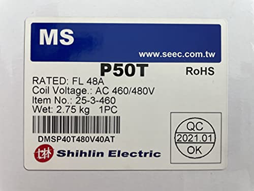 Magnetic Motor Starter Control 25 HP 3 Phase 460/480V 32-48AMP S-P40T - style: 25-3-460-48A