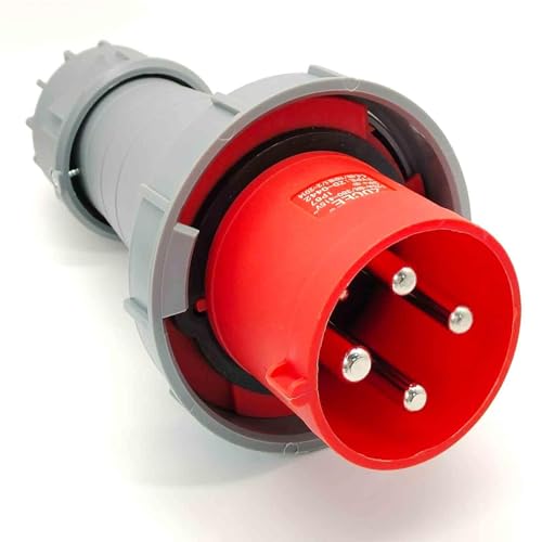 IEC60309 Waterproof CEE Industrial Activity Male Plug 4Pin 125A(UI Standard 100A) 380-415V 3P+E Flame Retardant IP67 - style: Activity Plug(M)