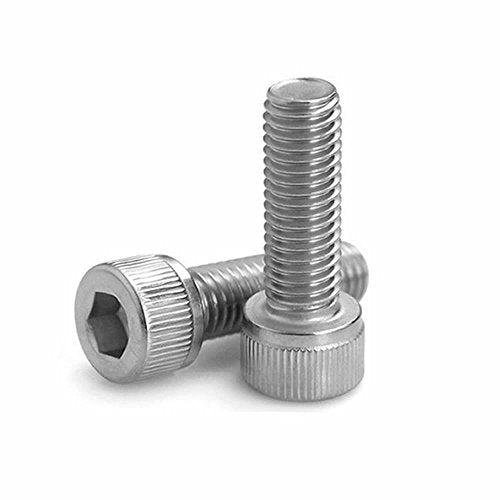 Junter 10pcs M8-1.0 x 50mm Fine Thread Metric Hex Socket Head Cap Screws - size: M8-1.0 x 50mm