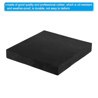 PATIKIL Rubber Anti-Vibration Pads, 2 Pcs Square Vibration Isolation Mats 8" x 8" x 1.2" for HVAC Air Conditioner Air Compressor Washer Dryer, Black - size: 8" x 8" x 1.2"