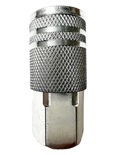 SANFU 1/4-Inch Steel Female Industrial Coupler, Air Hose Fittings 1/4-Inch Female Threads Quick Connector Air Coupler with Storage Case, 10-Pack - style: 10PCS Steel 1/4" Female Coupler