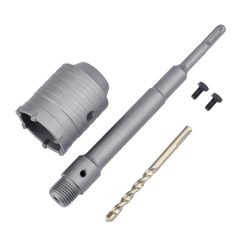 65mm (2.5") Concrete Hole Saw with 220mm SDS Plus Shank Rod - style: 65mm ( 2.5 inch )