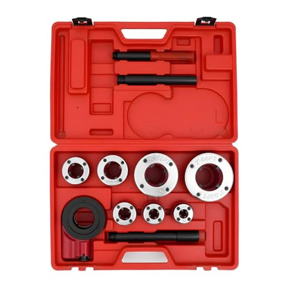 Ratchet Pipe Threader Kit, 7 Dies 3/8"-2" BSPT Carbon Steel Red Hand Tool