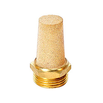 Beduan 3Pcs Pneumatic Brass Exhaust Muffler Filter,3/4" Male Thread Hex Sintered Silencer Air Line Fitting - size: 3/4" NPT ( 3 Pcs)