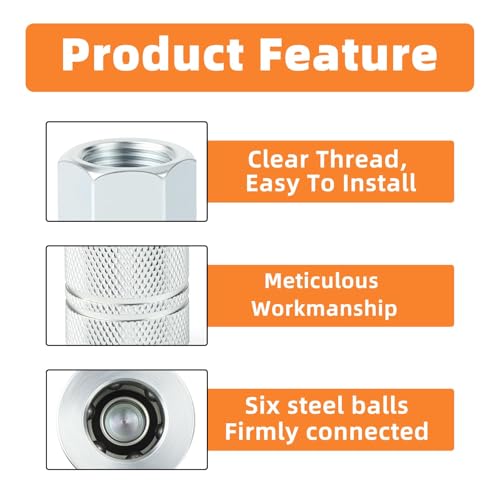 GASHER 2PCS Female Quick Connect Air Coupler, 3/8 Basic Flow Industrial Coupler，For Air Compressor - size: 3/8" FNPT - 3/8 Flow