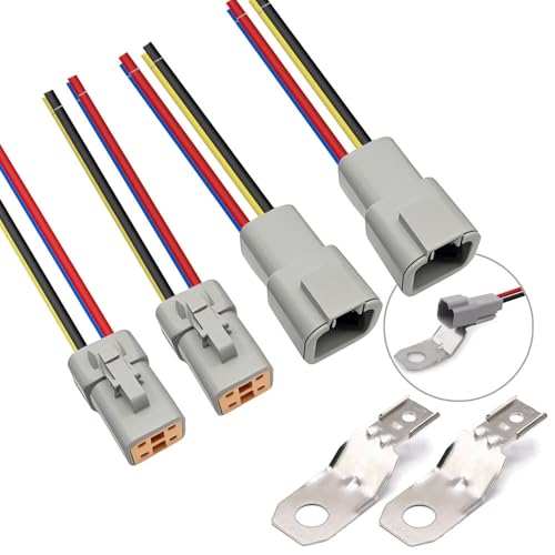 4 Pin DTP Waterproof Connector Automotive Sealed Electric Plug - style: 4PIN