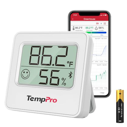 TempPro TempAir Bluetooth Digital Hygrometer Indoor Thermometer of 260FT - size: Bluetooth Thermometer