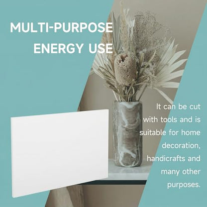 2Pcs White HDPE Sheet 1/2" Thick 12" x 24" - color: White, size: 12'' X 24''