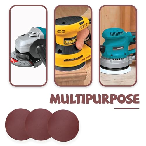 Bonsicoky 7 Inch Sanding Disc Sandpaper, 120 Grit, 30 Pcs - style: 30 Pcs 120 Grit