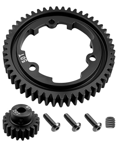 50T M1.0 Spur Gear and 20T Pinion Gear Fit for Traxxas X-Maxx